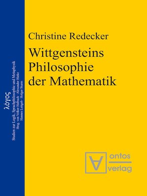cover image of Wittgensteins Philosophie der Mathematik